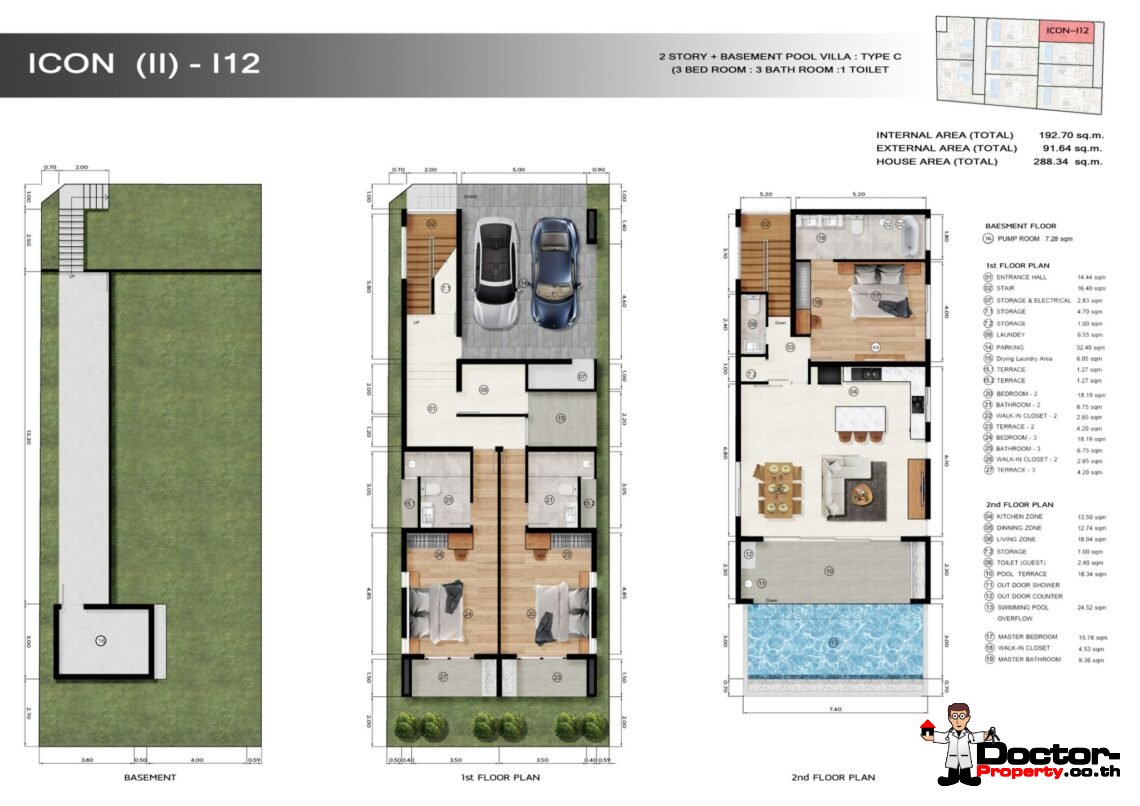 New 3 Bedroom Pool Villa with Sea View near Fisherman’s Village in Bophut, Koh Samui – For Sale